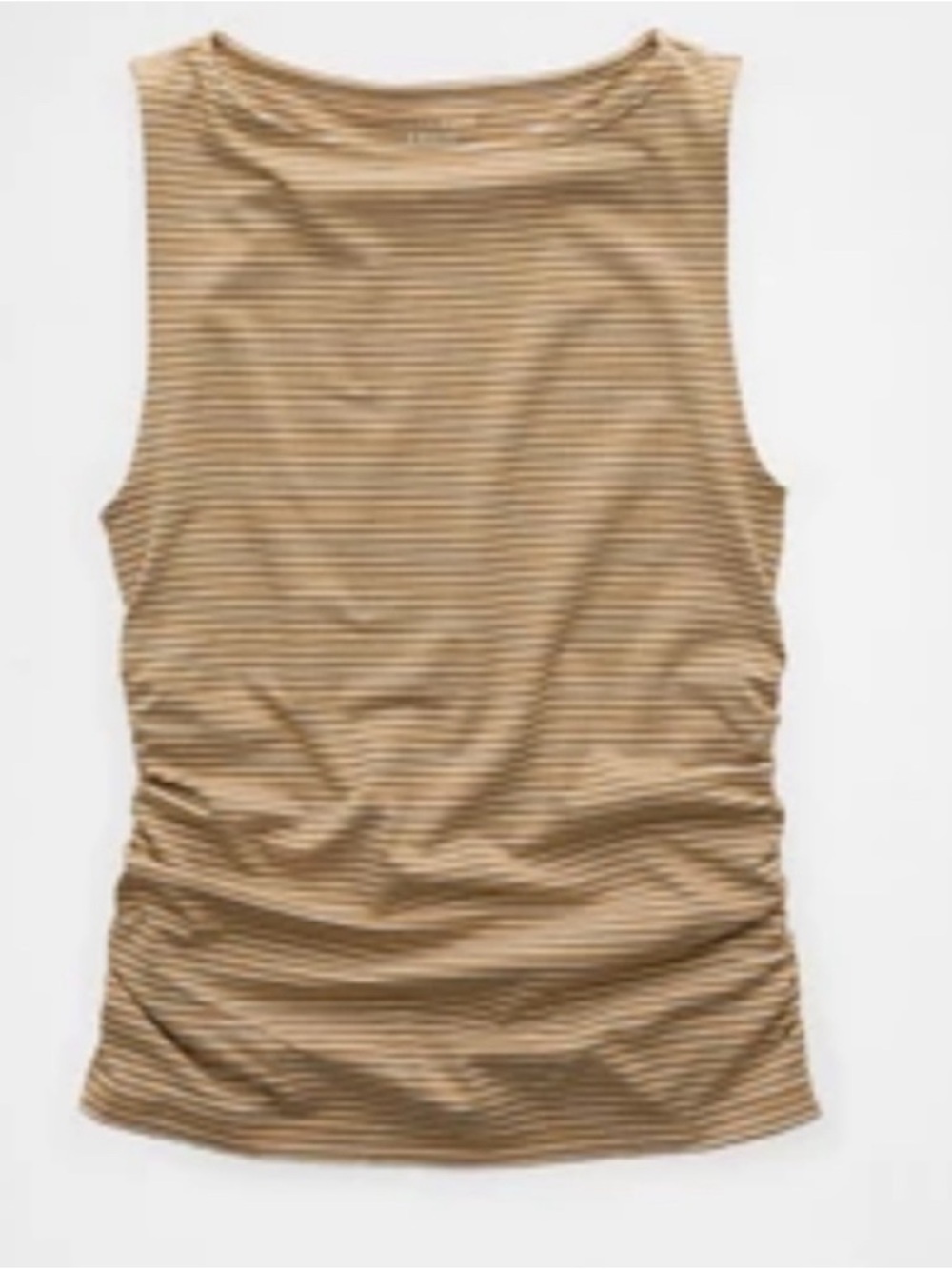 American Eagle Ruched Boatneck Tank